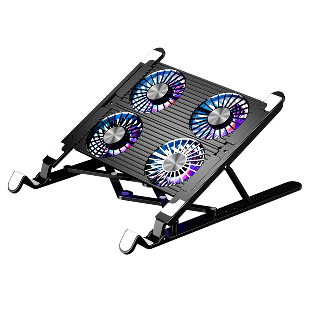 Adjustable Laptop Cooling Stand with Dual / Quad Fan