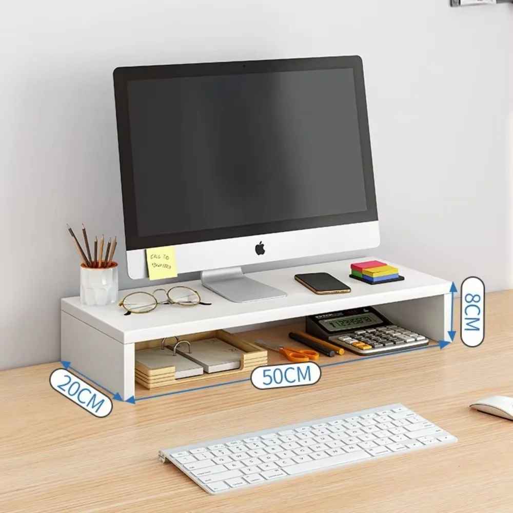 Ergonomic Monitor Stand Riser with Storage Shelf