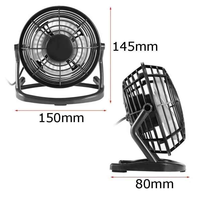Mini USB Desk Fan - Adjustable Quiet Cooling Fan