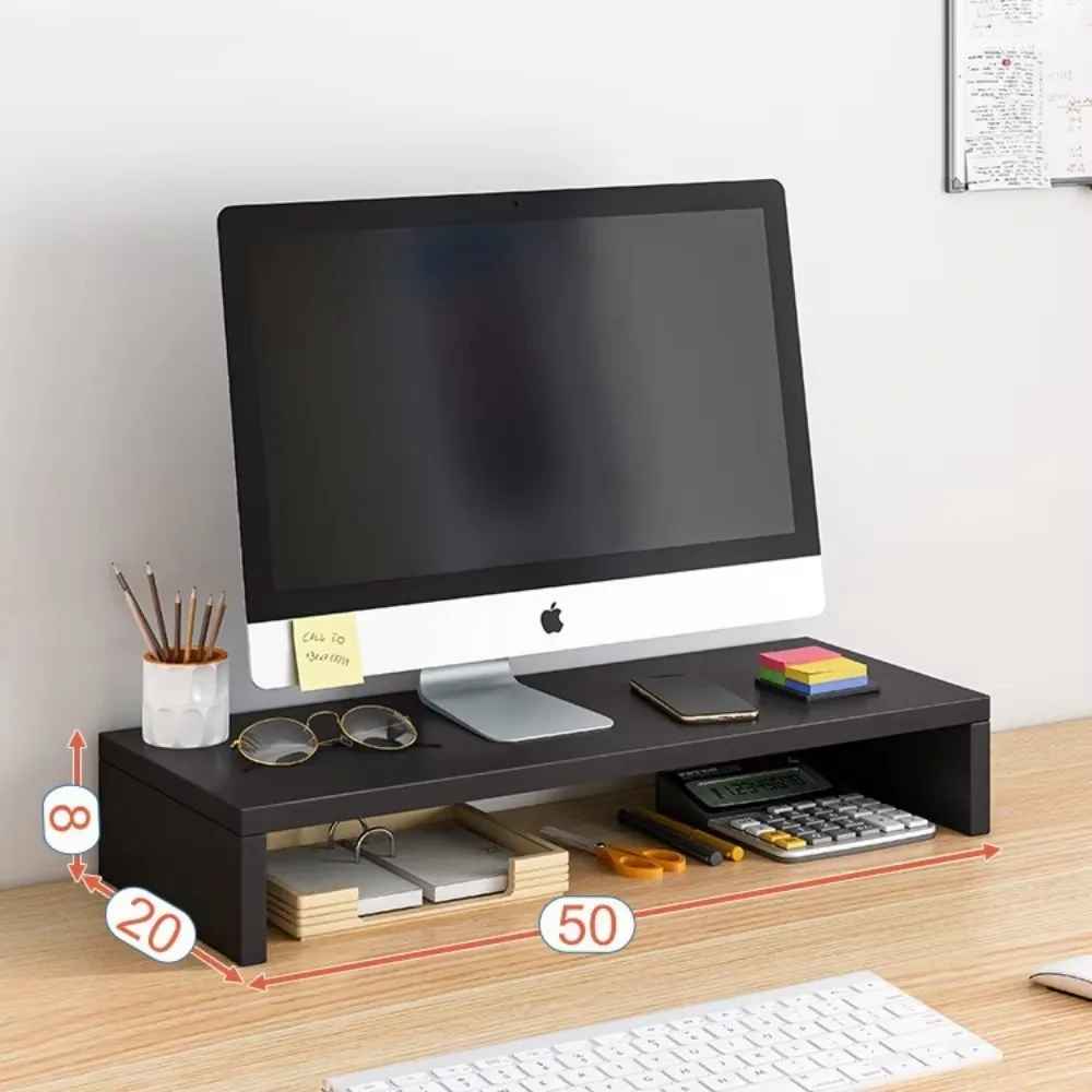 Ergonomic Monitor Stand Riser with Storage Shelf