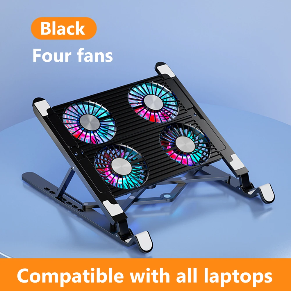 Adjustable Laptop Cooling Stand with Dual / Quad Fan