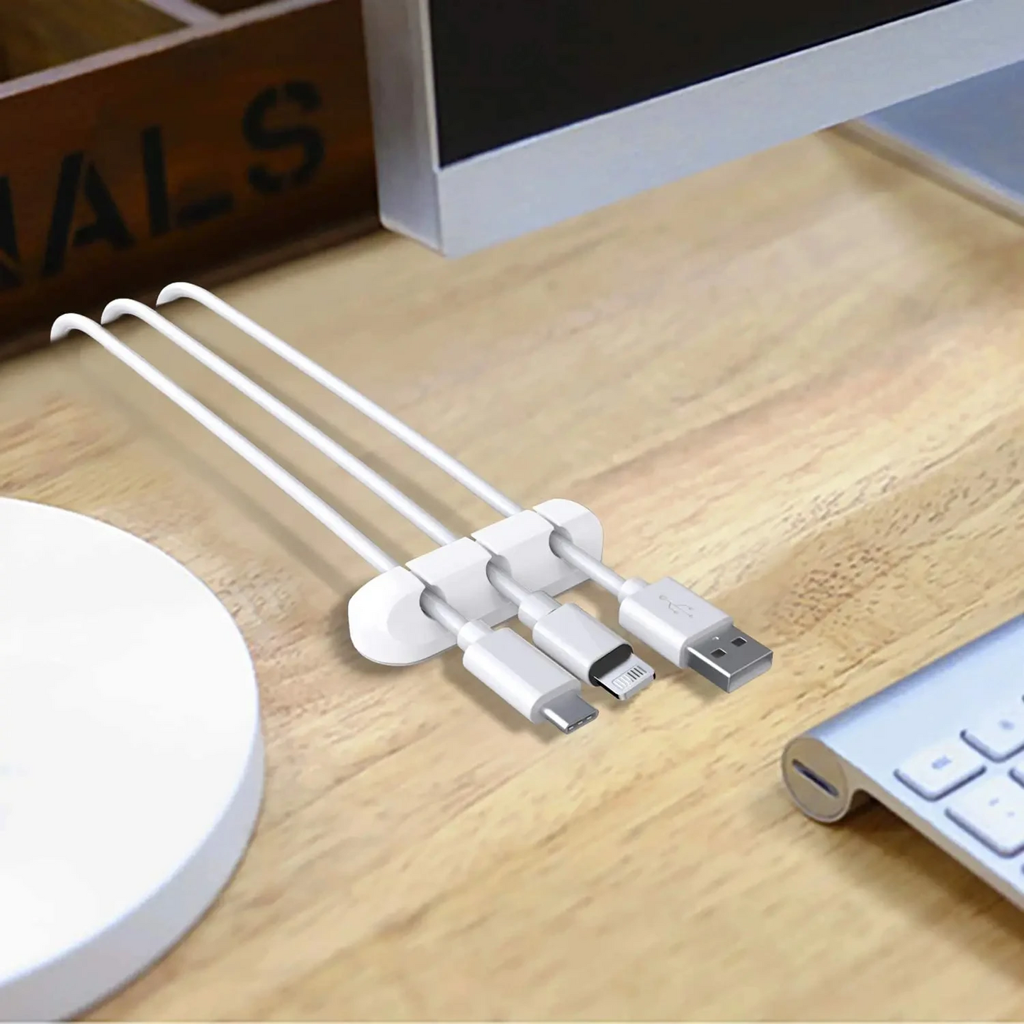 Silicon Desk Cable Organizer Clip