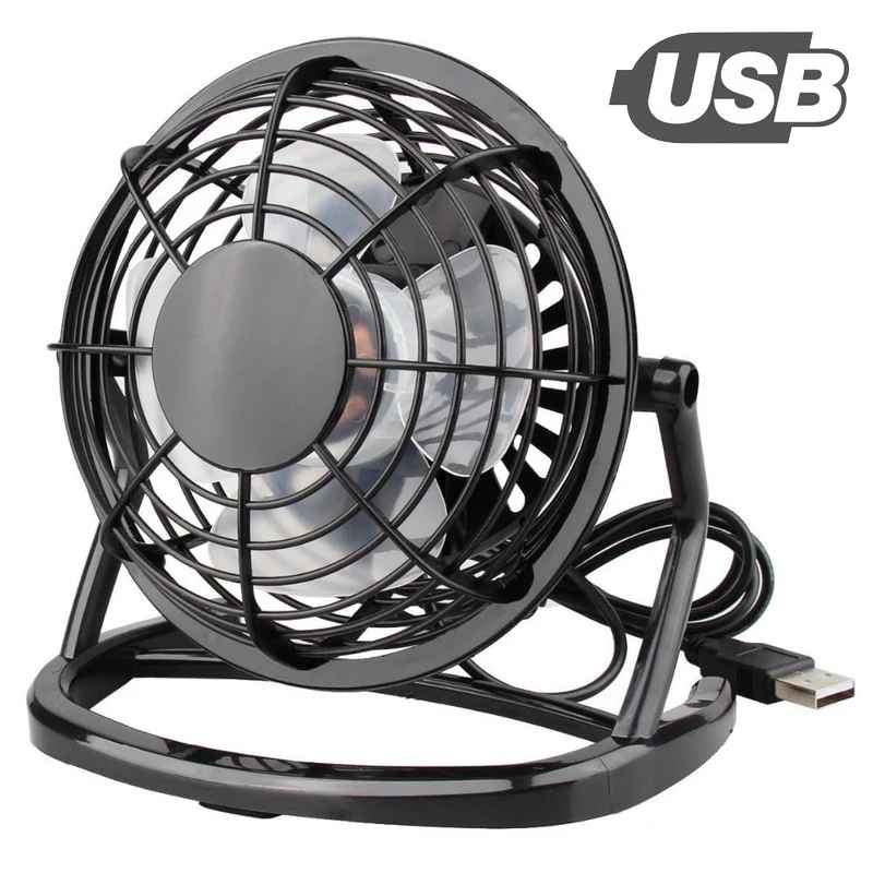 Mini USB Desk Fan - Adjustable Quiet Cooling Fan