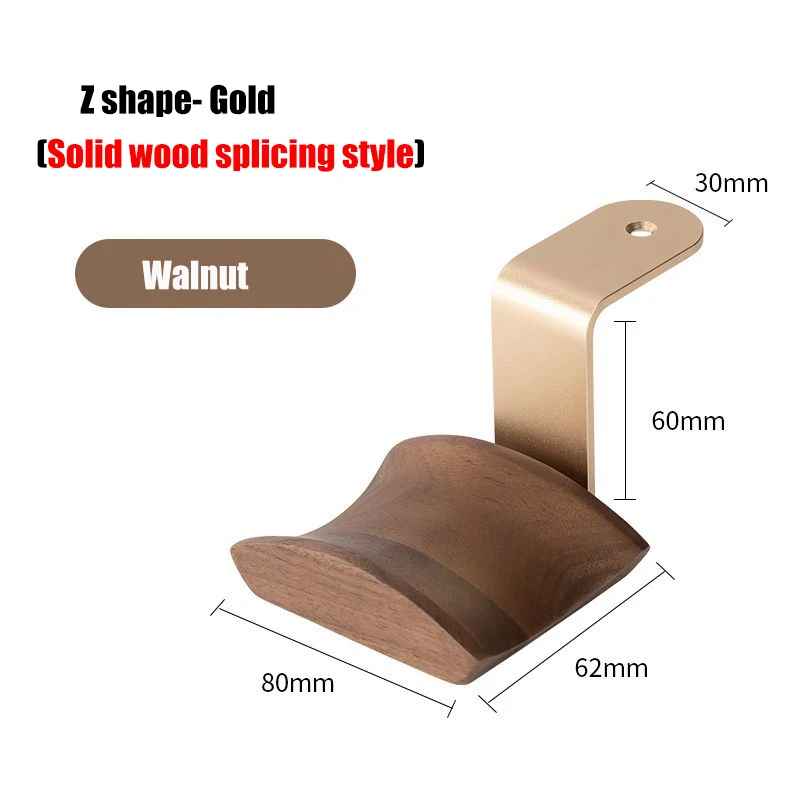 Wood 7 Aluminum Headphone Stand - Desk Headset Holder